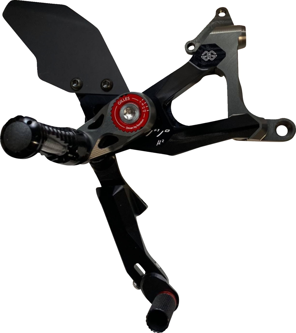 MUE2 Rearset - Black - Honda
