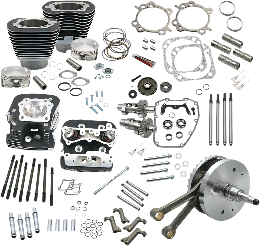 124" Hot Set Up® - Big Bore/Stroker - Wrinkle Black - 96B/103B/110B Twin Cam