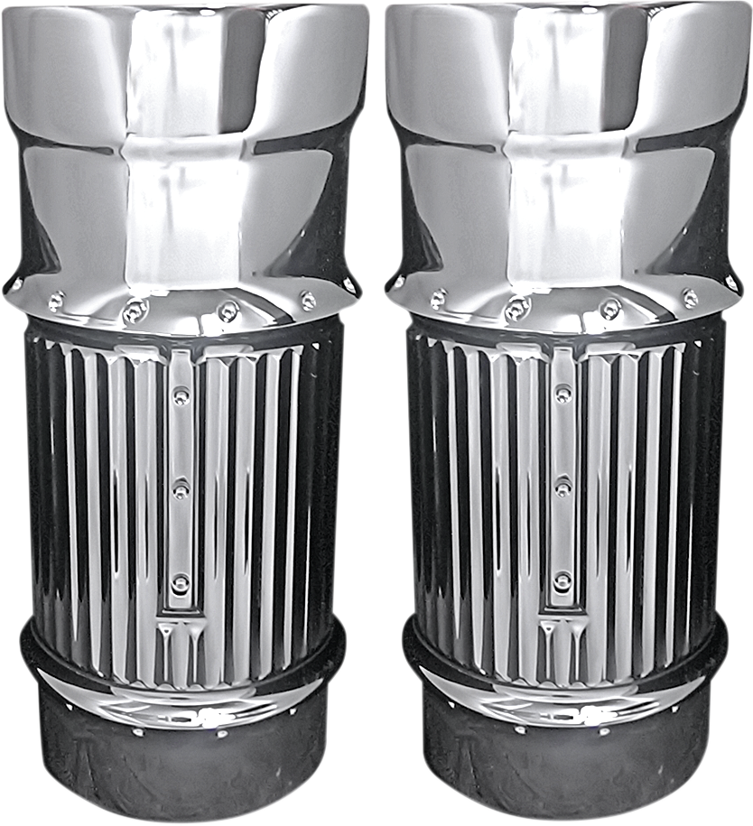 Fork Leg Bells - Black - Dimpled