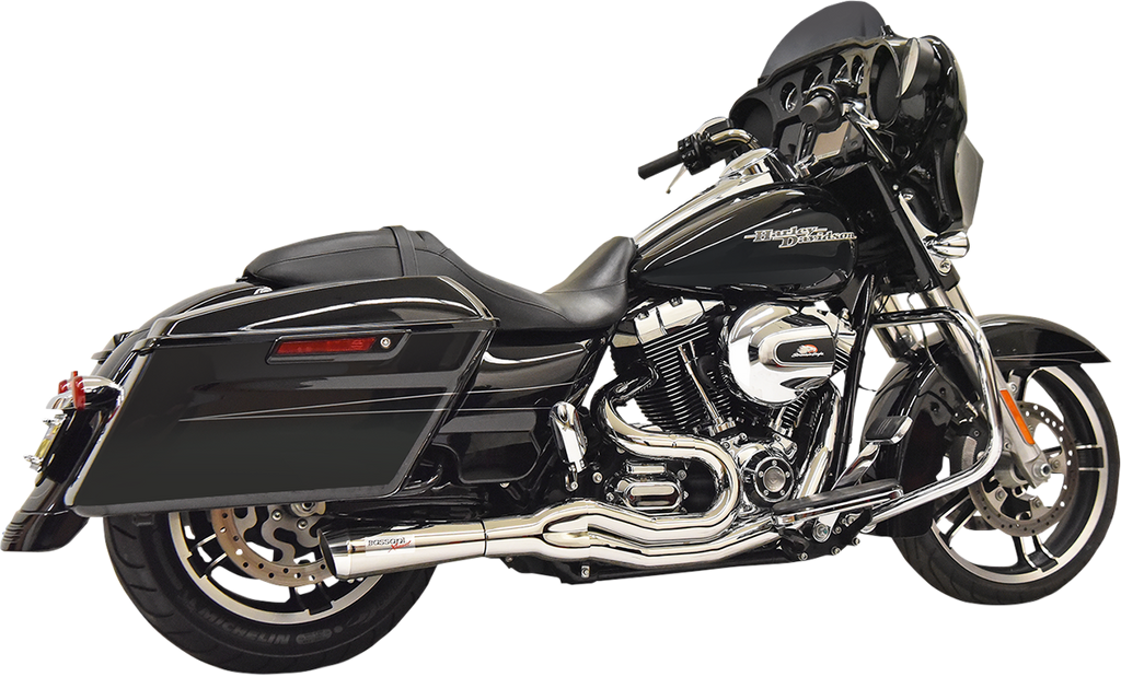 Road Rage II 2-Into-1 Mid-Length Exhaust System - Chrome