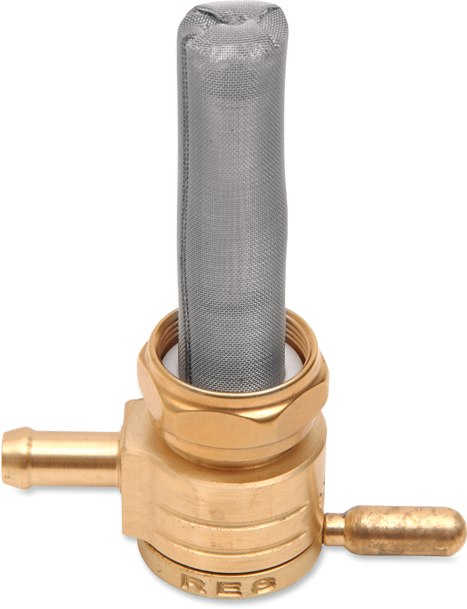 "Click-Slick" Fuel Petcock - Straight - Black - 22mm