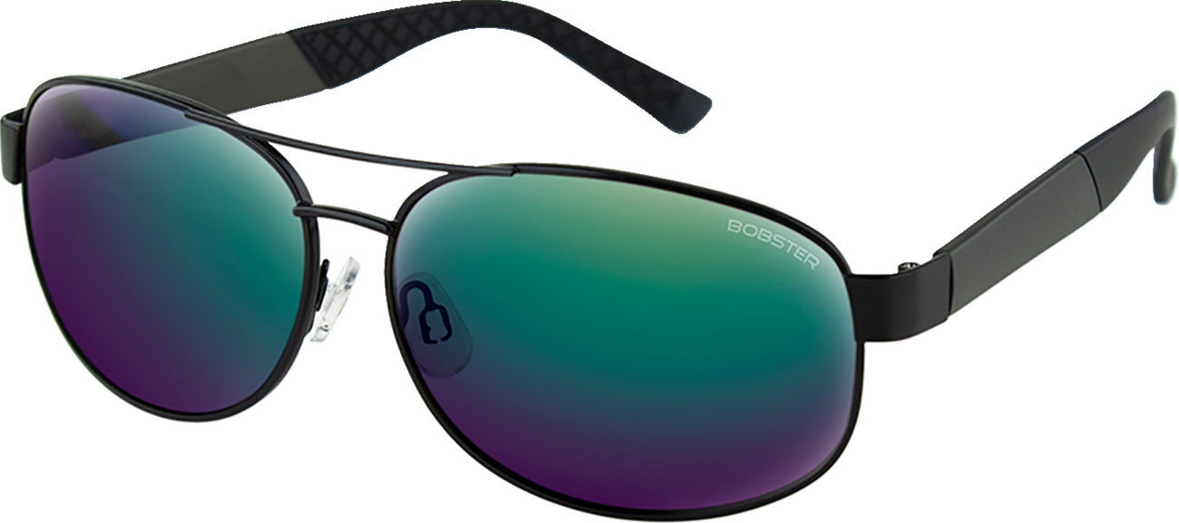 Commandant Sunglasses - Matte Metallic Olive Brushed Bronze - Brown Silver Mirror Lens