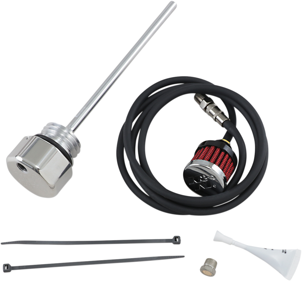 Vented Dipstick - Polished - M8 Softail