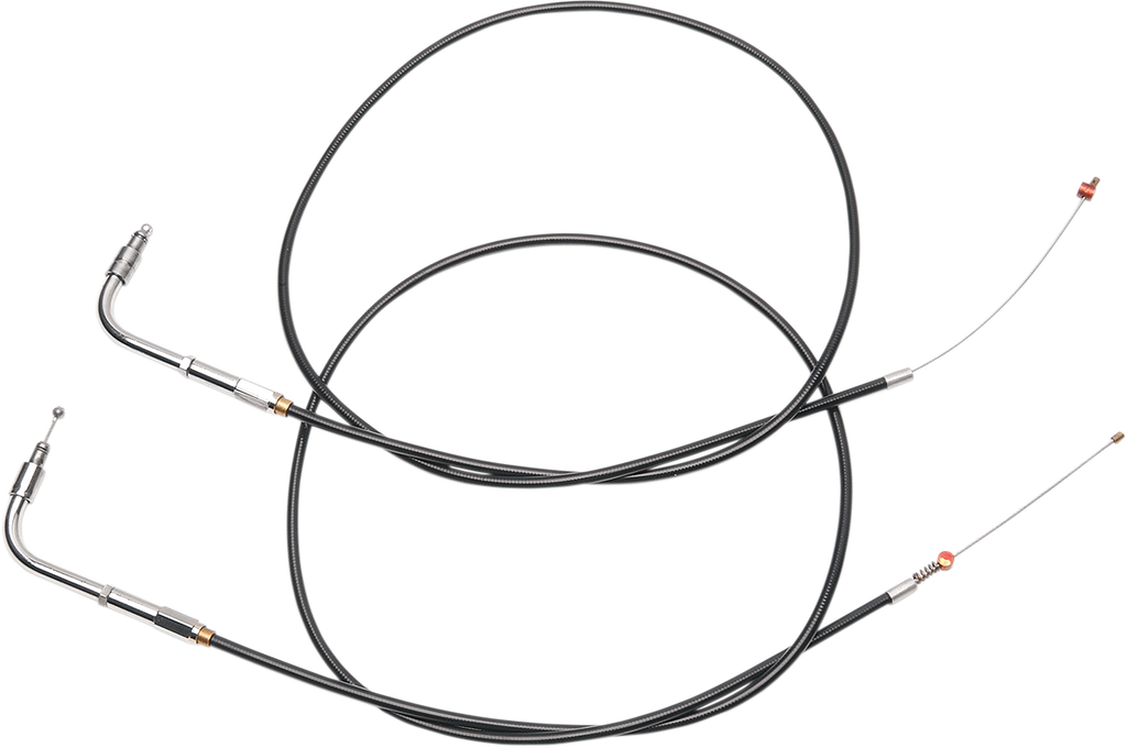 Black Vinyl Throttle Cable - +6" Size - 35-1/2" Length