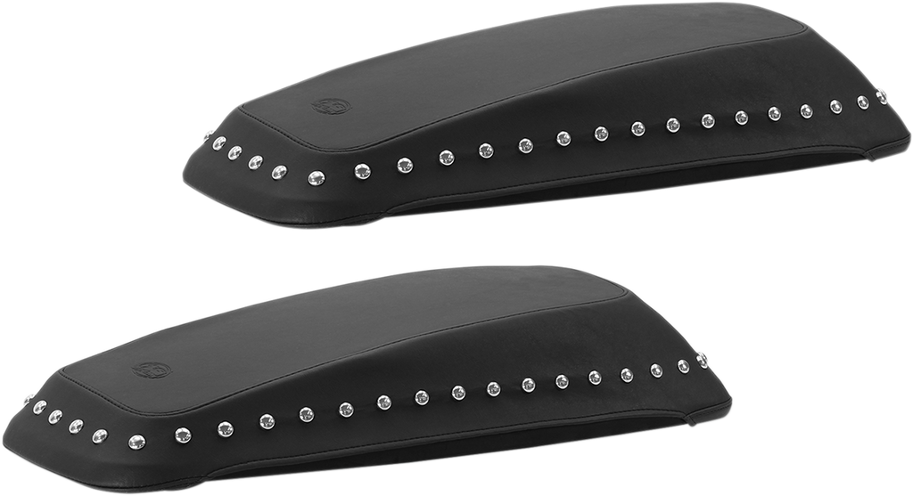 Saddlebag Lid Covers - Black/Red - FL '14-'24
