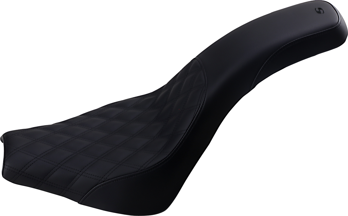Profiler Seat - Front Lattice/Rear Smooth - Black - FXD '96-'03