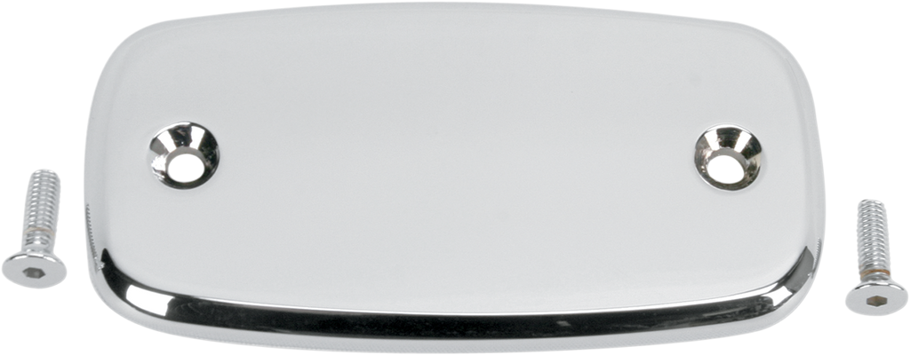Master Cylinder Cover - Smooth - Honda/Yamaha - Chrome
