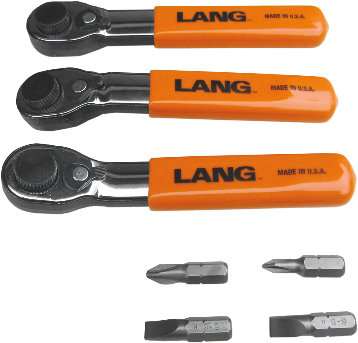 Fine-Tooth Wrenches with Bits - Set