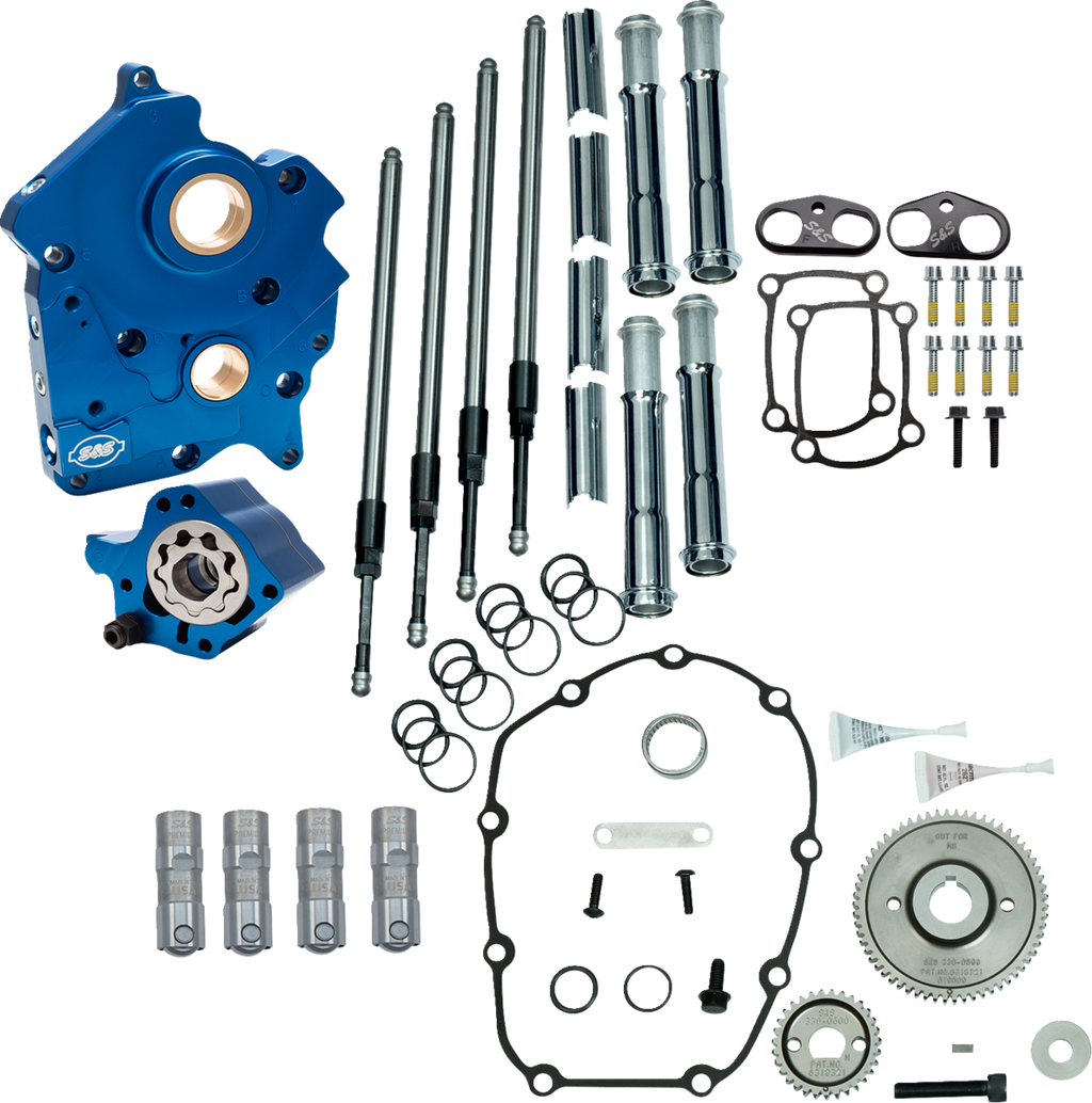 Cam Chest Kit without Cams - Chain Drive - Water Cooled - Chrome Pushrods - M8