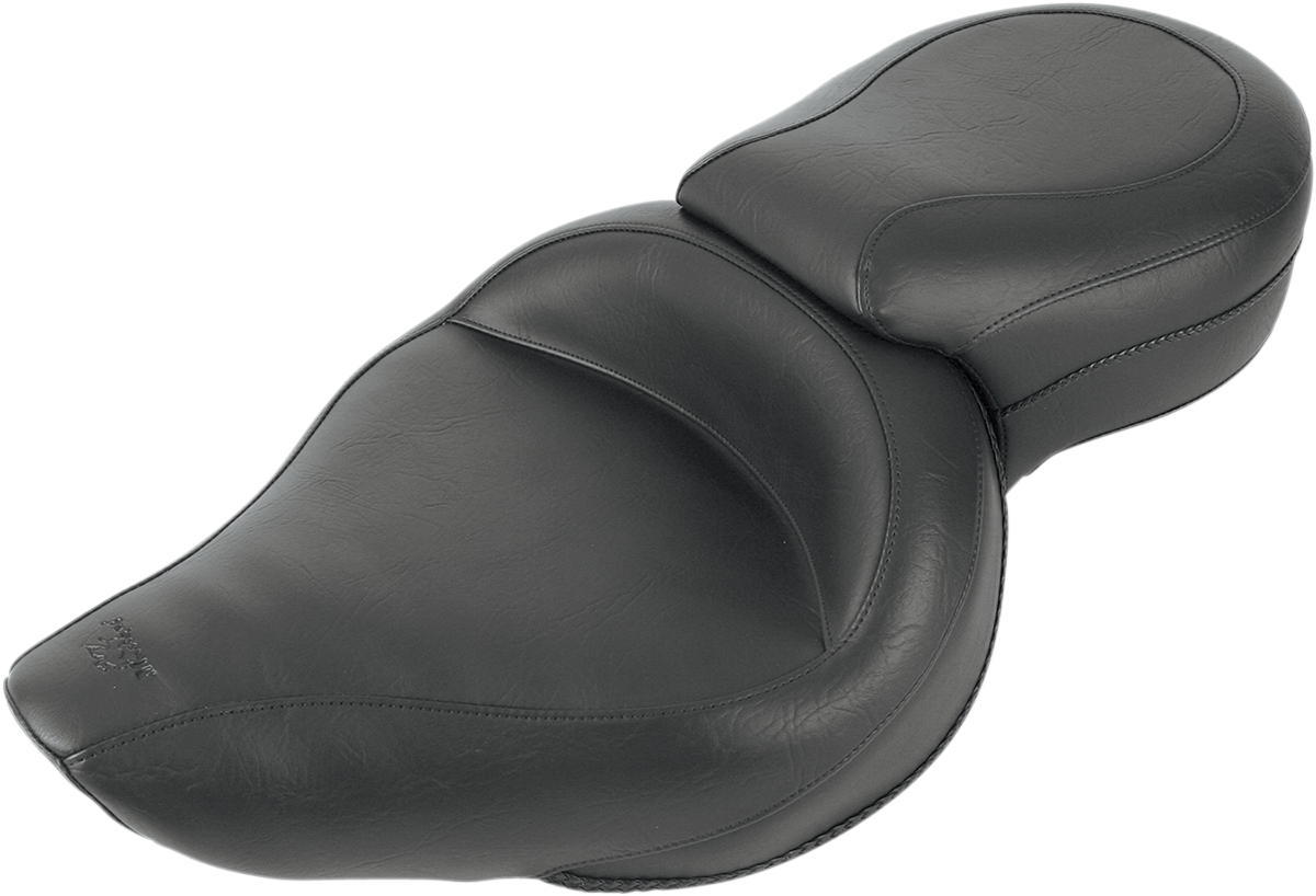 Vintage Style Seat - Wide - Smooth - Black - FX/FL