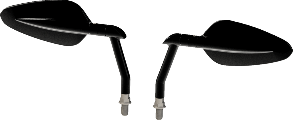 Mirrors - Radar - Side View - Oval - Black