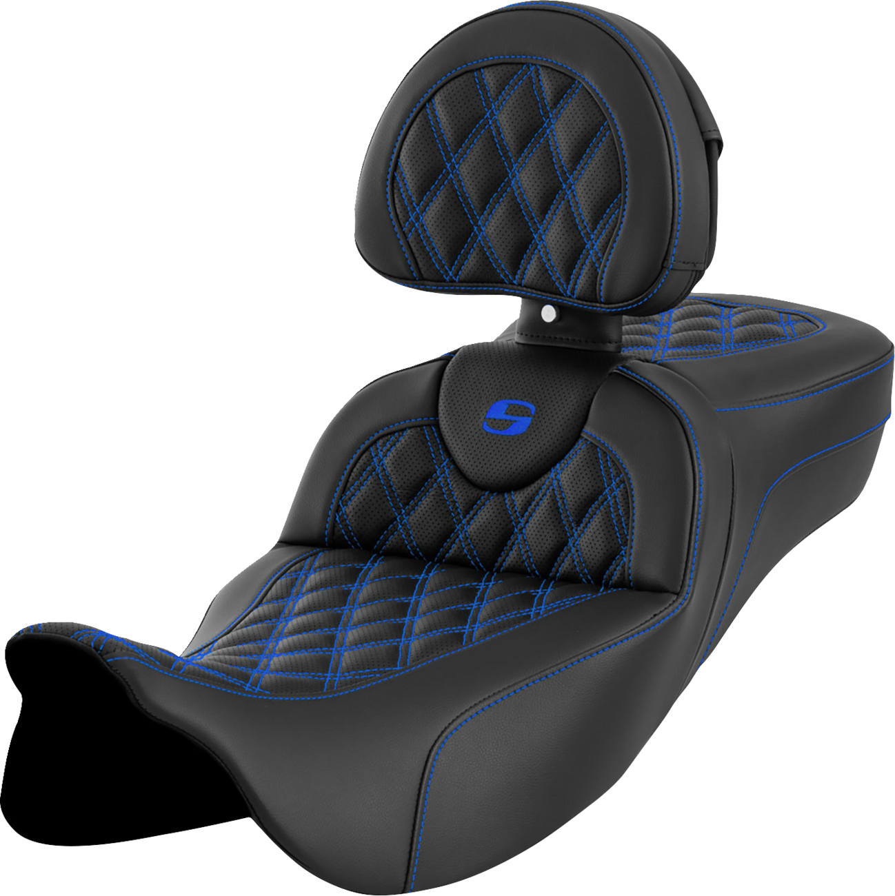 Roadsofa™ Extended Reach Seat - Lattice Stitch - Wine Berry Stitch - with Backrest - FL '08-'24