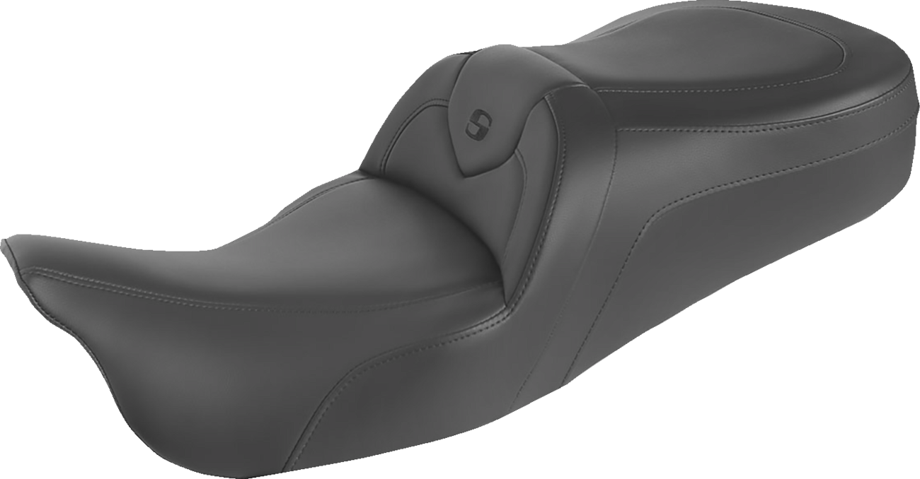 RoadSofa™ Seat - With Backrest - Black w/ Black Stitching - FL '09-'24