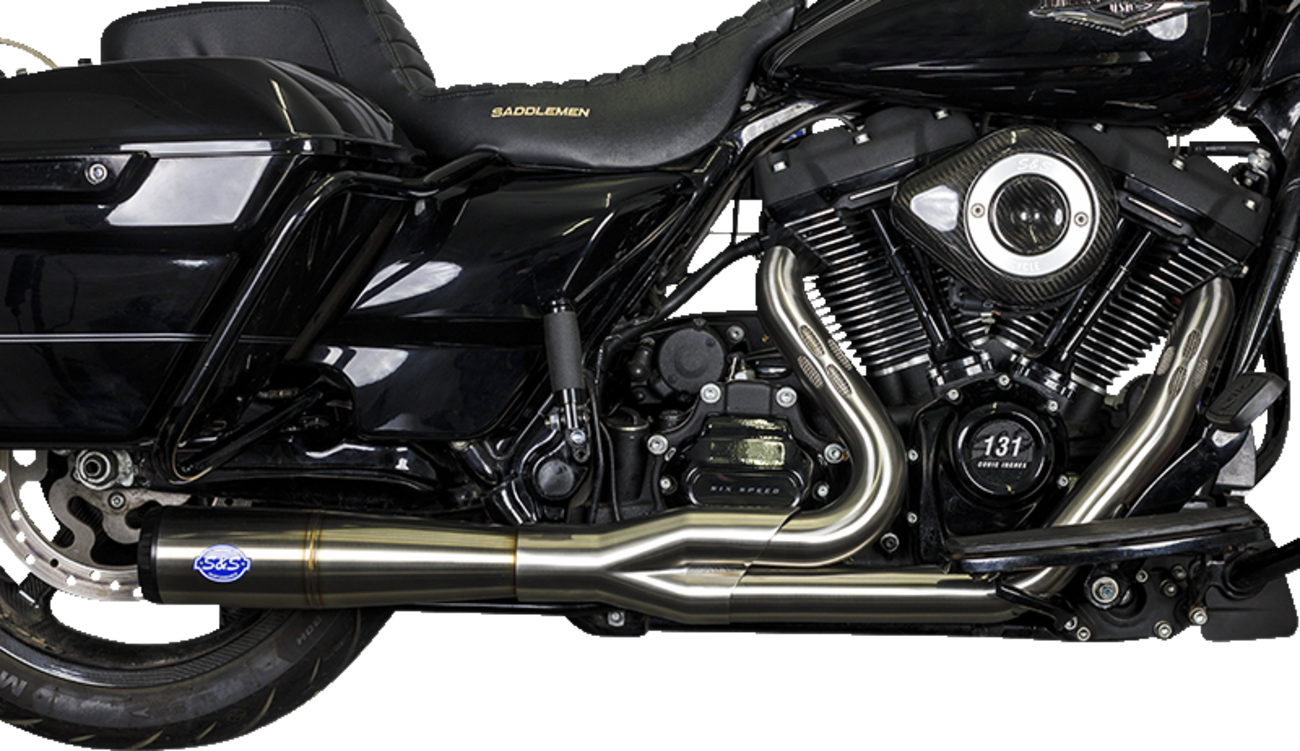 2-into-1 Diamondback Exhaust System - Stainless Steel - Race Only