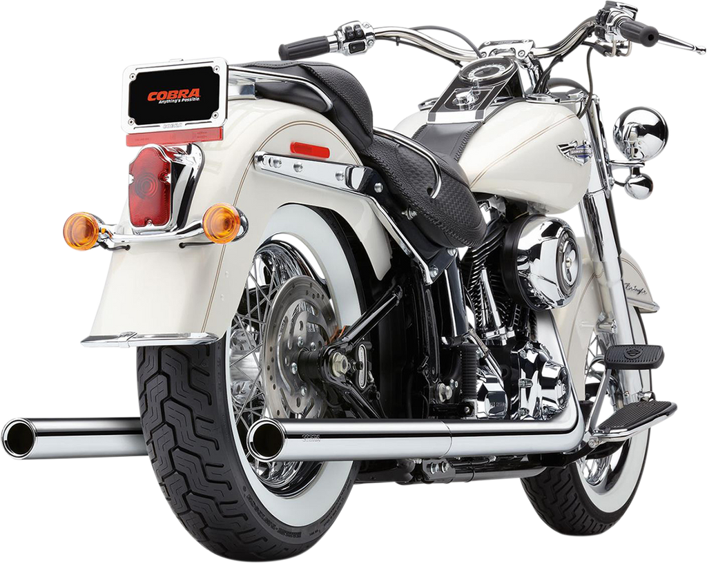 True Dual Exhaust - Fishtail - '07-'11 Softail