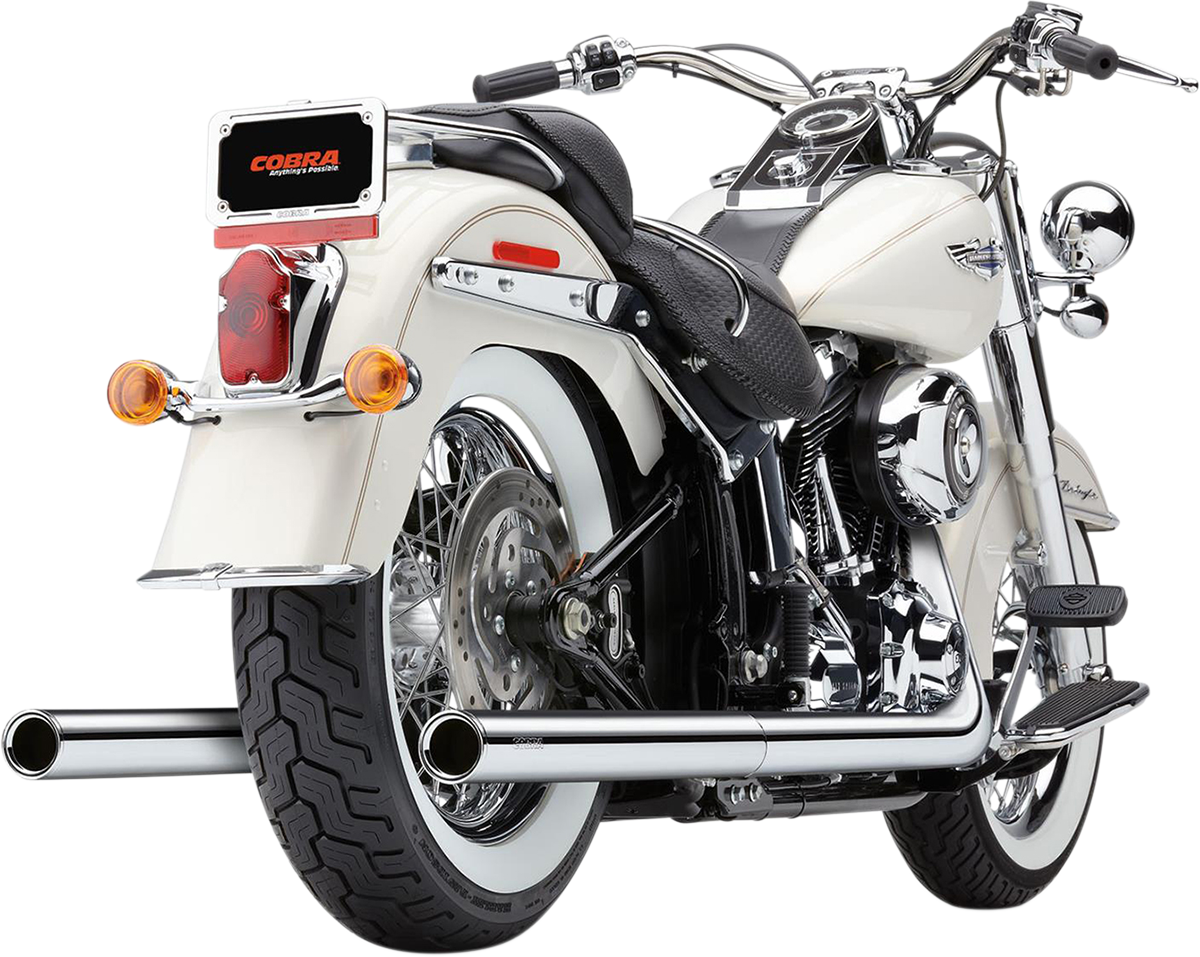 True Dual Exhaust - Fishtail - '07-'11 Softail