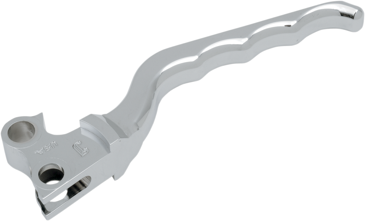 Billet Aluminum Clutch Lever - Grooved - Black