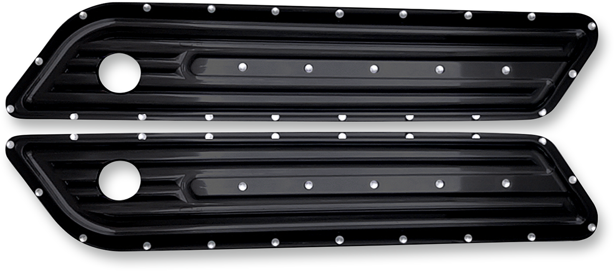 Saddlebag Hinge Cover - Diamondback - Chrome
