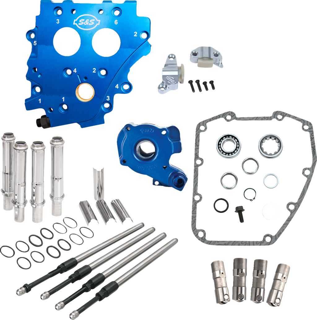 Cam Chest Kit without Cams - Chain Drive - Black Pushrods - Twin Cam