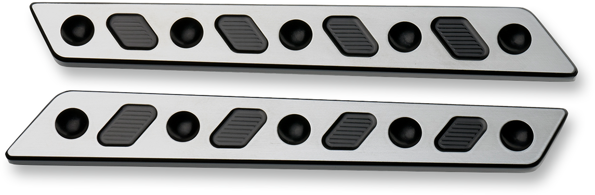 Saddlebag Latch Inserts - Black/Silver