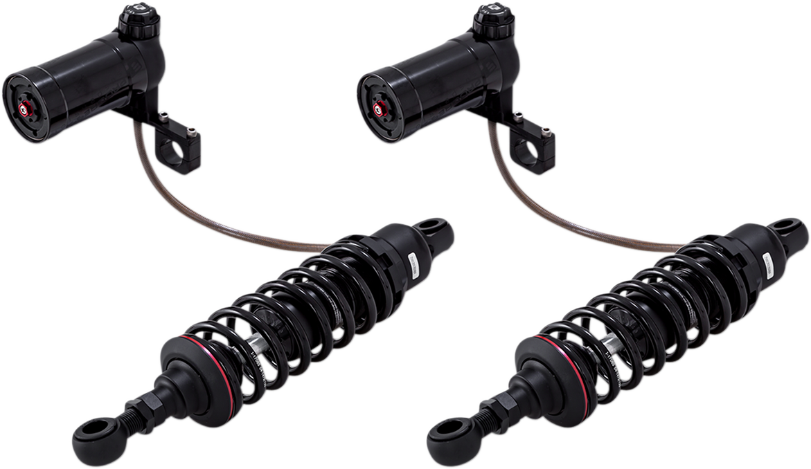 990 Series Shocks with Remote Reservoir - 12" - Black - Heavy-Duty