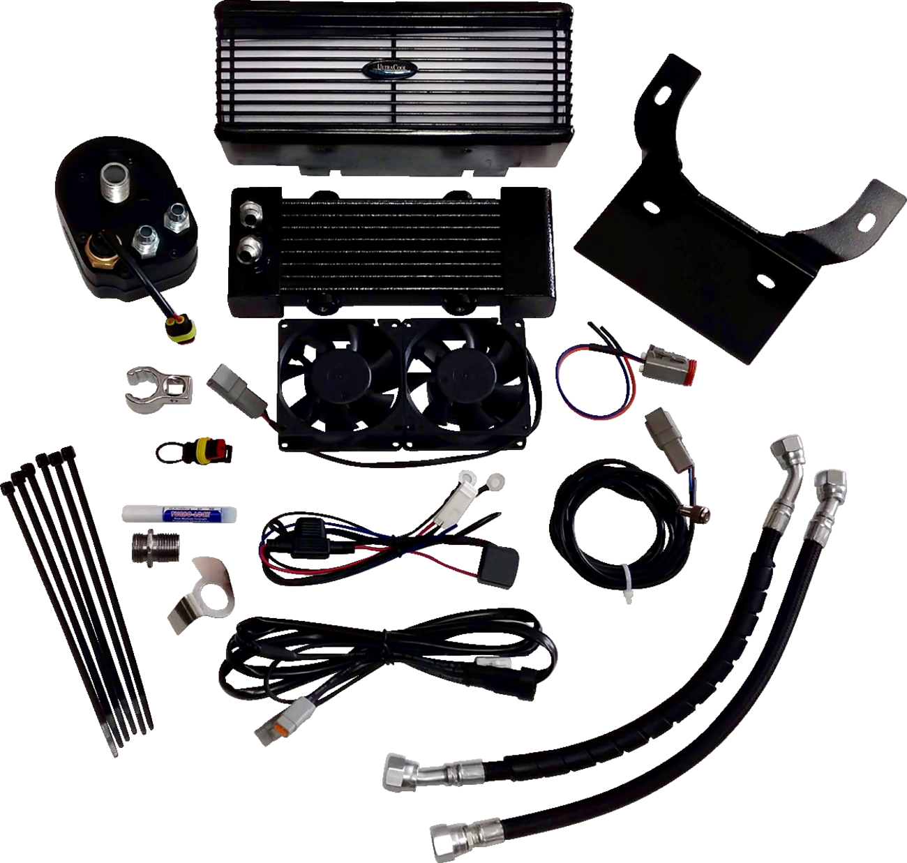 Oil Cooler Kit - Flat Black - Touring