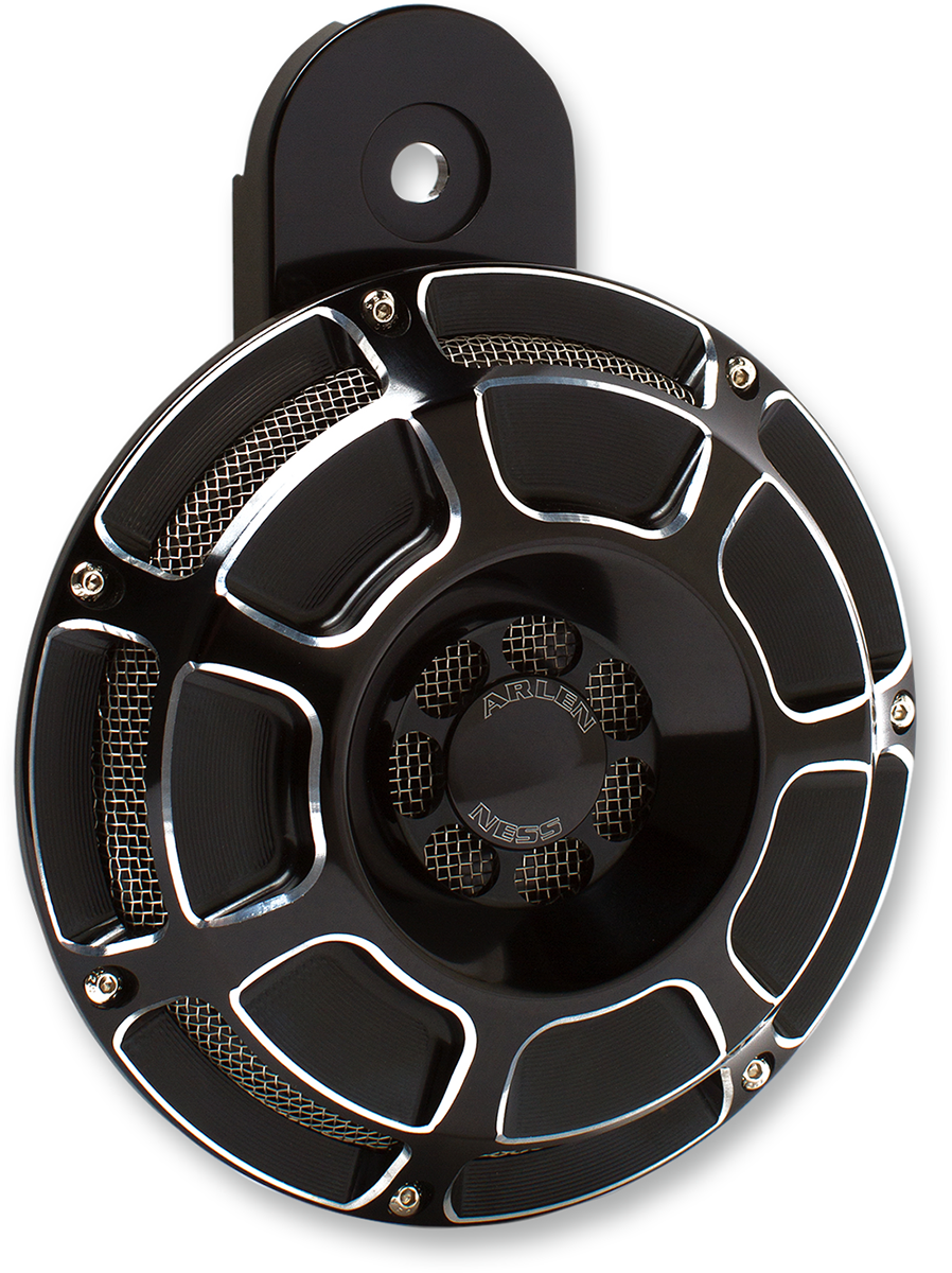 Custom Horn - 15 Spoke - Black - Big Twin
