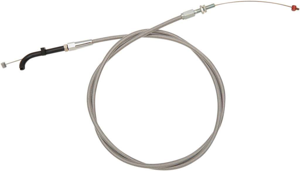 Stainless Steel Idle Cable - +6" - '96-'01 Touring