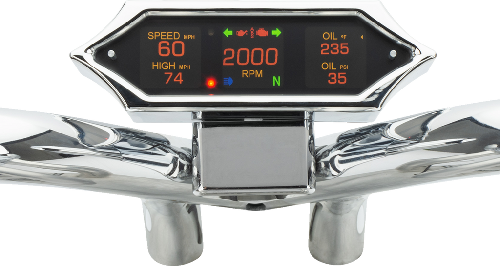 Speedometer - Oval - Chrome