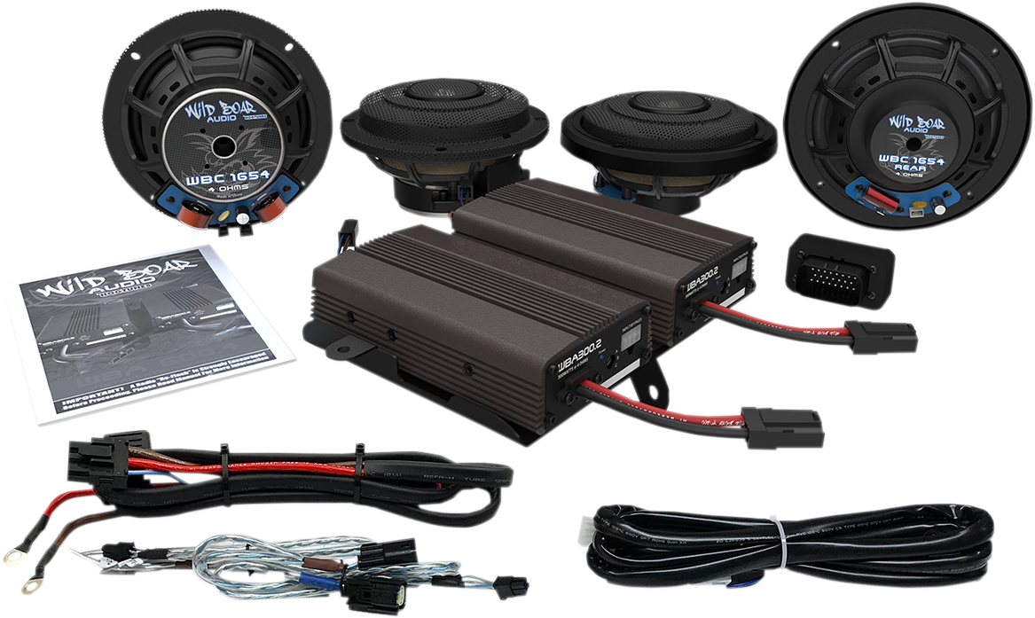 Front/Rear Speaker Kit with Amp - CVO