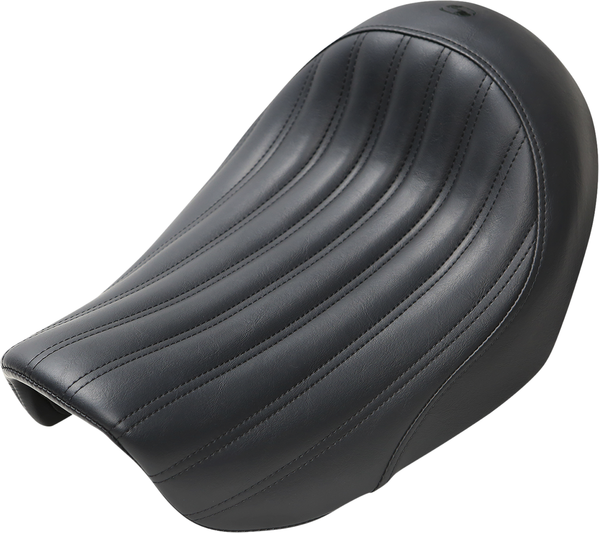 Knuckle Solo Seat - Ribbed - Black - FL/FX '18-'24