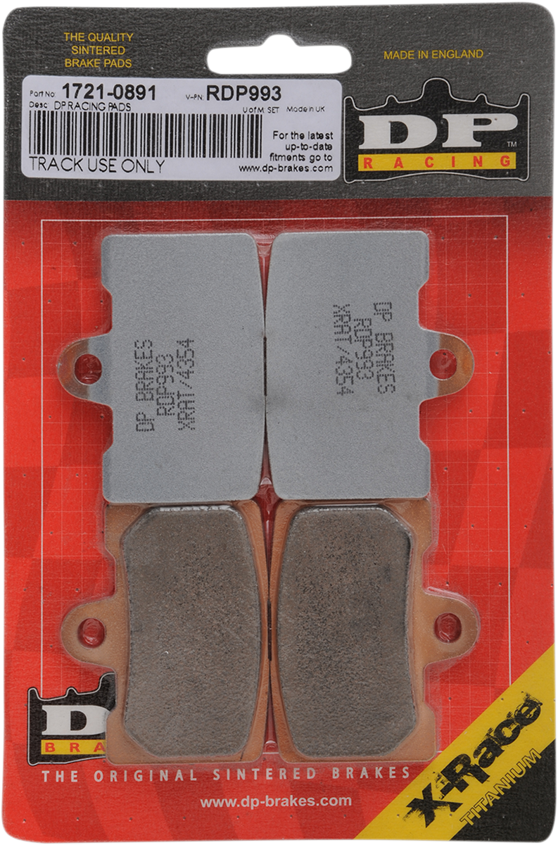 RDP Racing Brake Pads - Honda