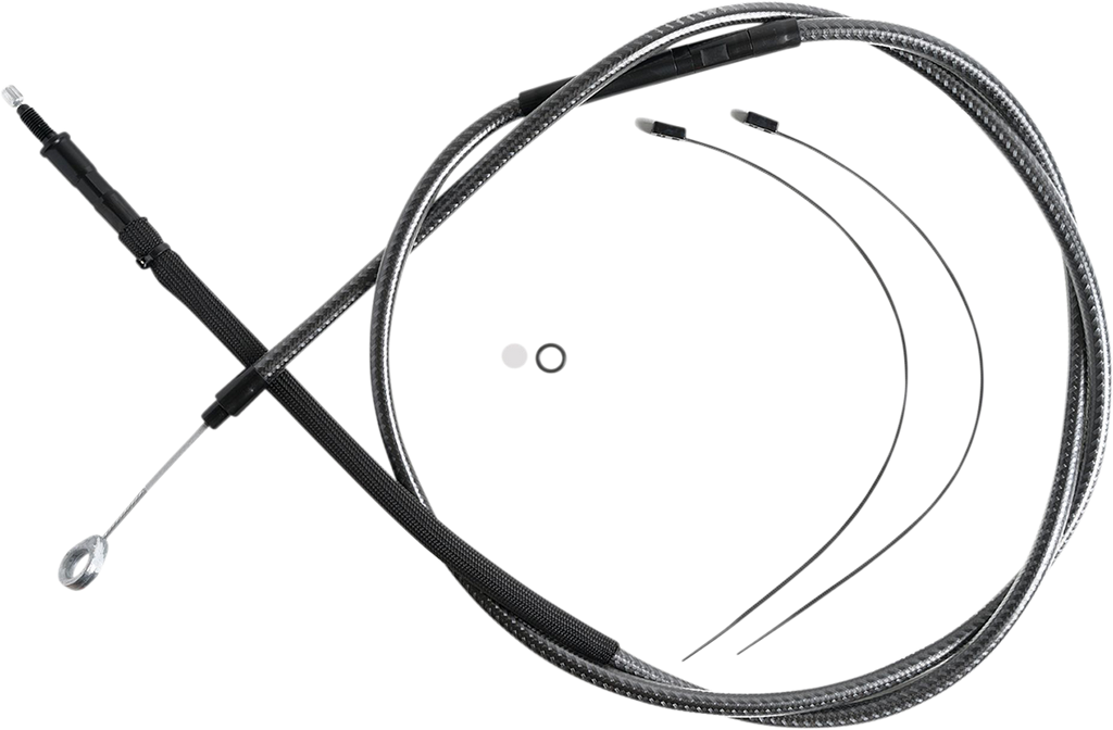 High-Efficiency Polished KARBONFIBR Clutch Cable - 72-11/16"