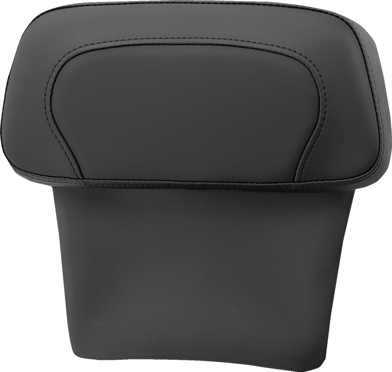 Chopped Tour Pak Backrest Pad - RoadSofa™ - Black w/ Black Stitch - FLT/FLH '14-'23