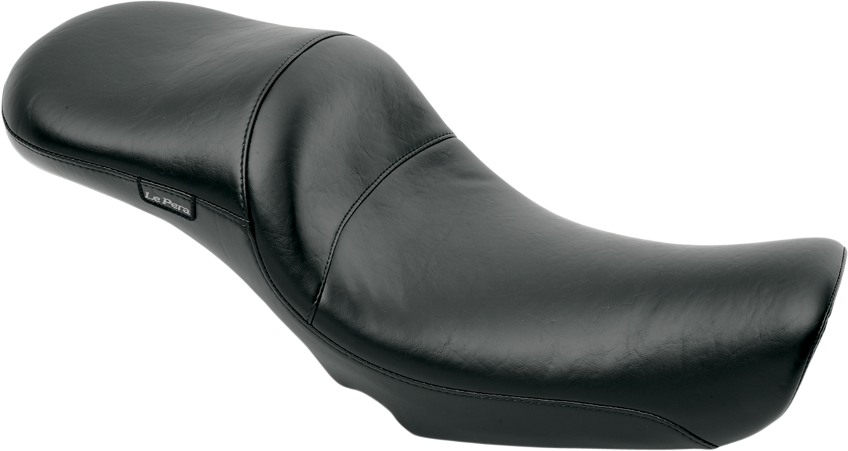 Maverick Daddy Long Legs Seat - With Backrest - Black - Stitched - FL '08-'23