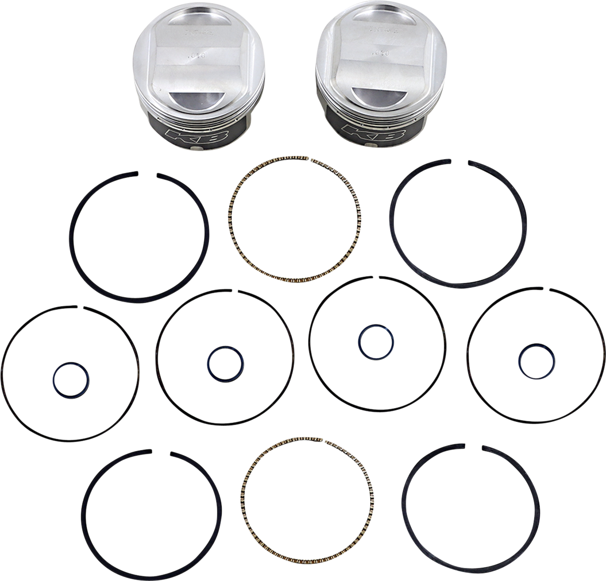 Piston Kit - 3.875" +0.005" - 9.3:1 CR - 95" Twin Cam Big Bore