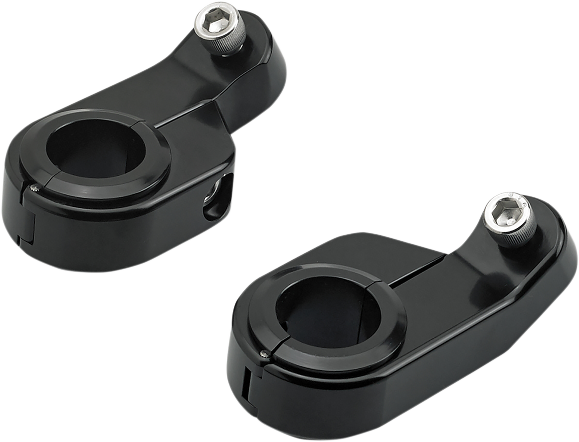 O/S Speed Clamps - Black Electroplated - Straight