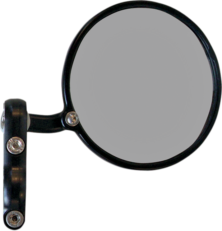 Mirror - Hindsight/Bar End - Side View - Round - Chrome - Left - Each