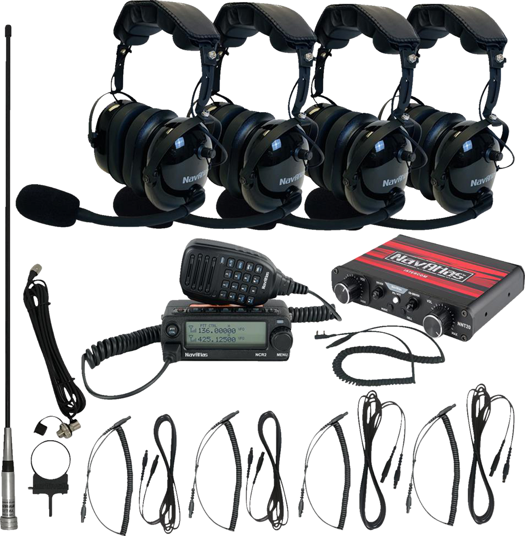 Intercom/Radio and Headset Kit - 4-Seat - Beige