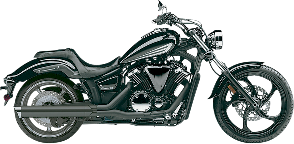 Scalloped Muffler - Black - '11-'17 Stryker