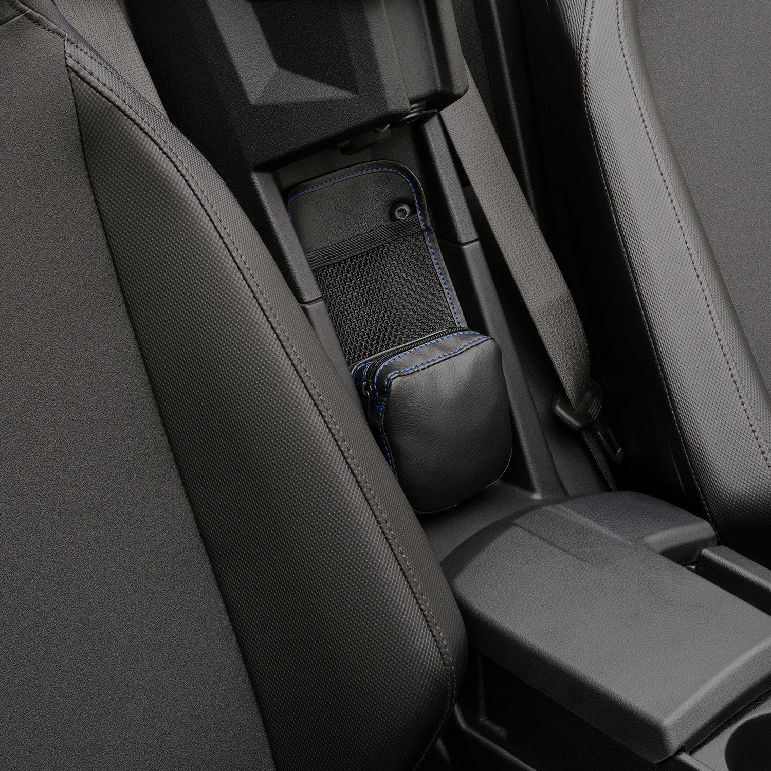 Center Console Kaliber Organizer - Black with Red Zipper