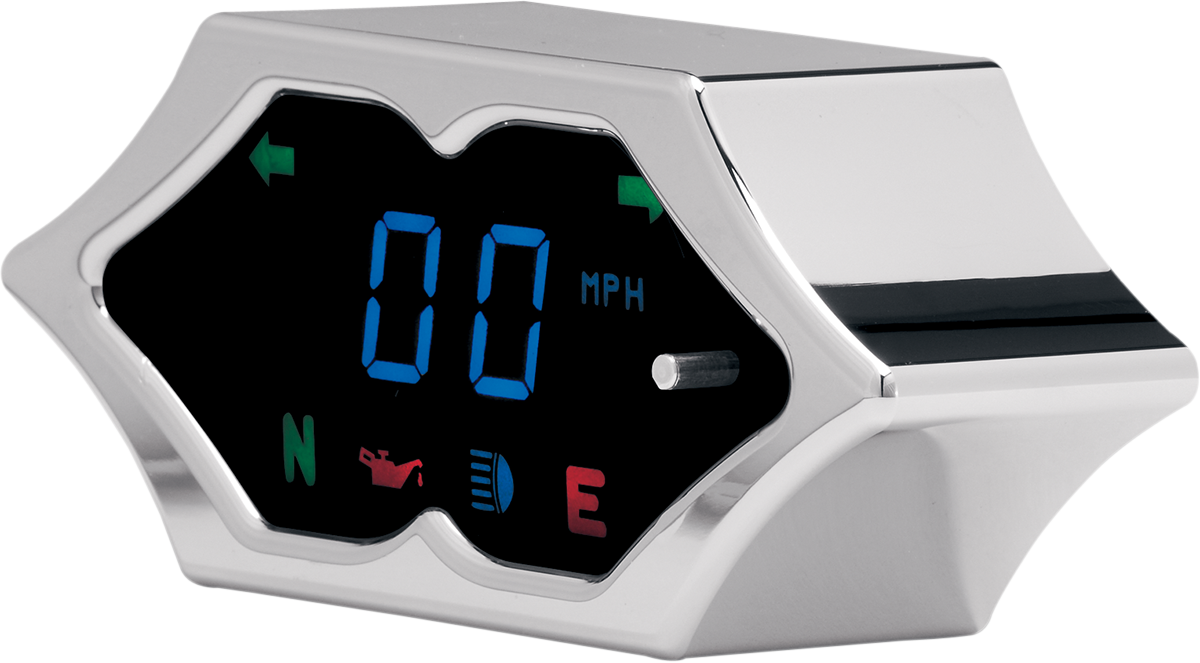 5000 Series Wave Speedometer - Black - 2" H x 4.25" W