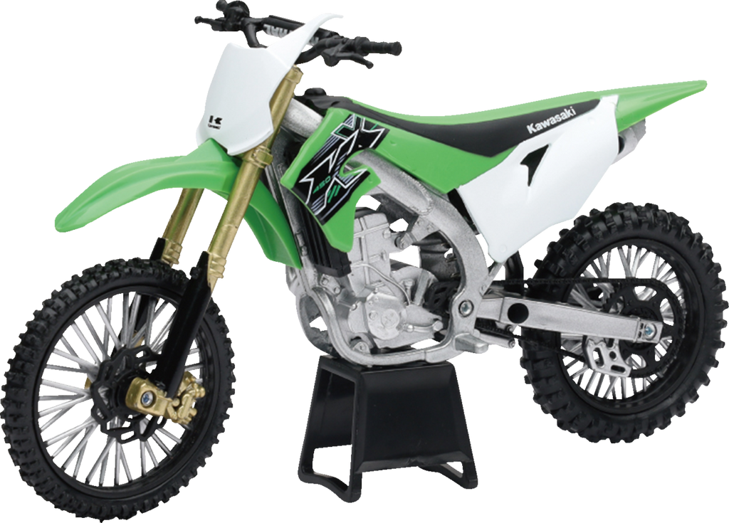 Kawasaki KX 450F 2019 Dirt Bike - 1:6 Scale - Green/White/Black