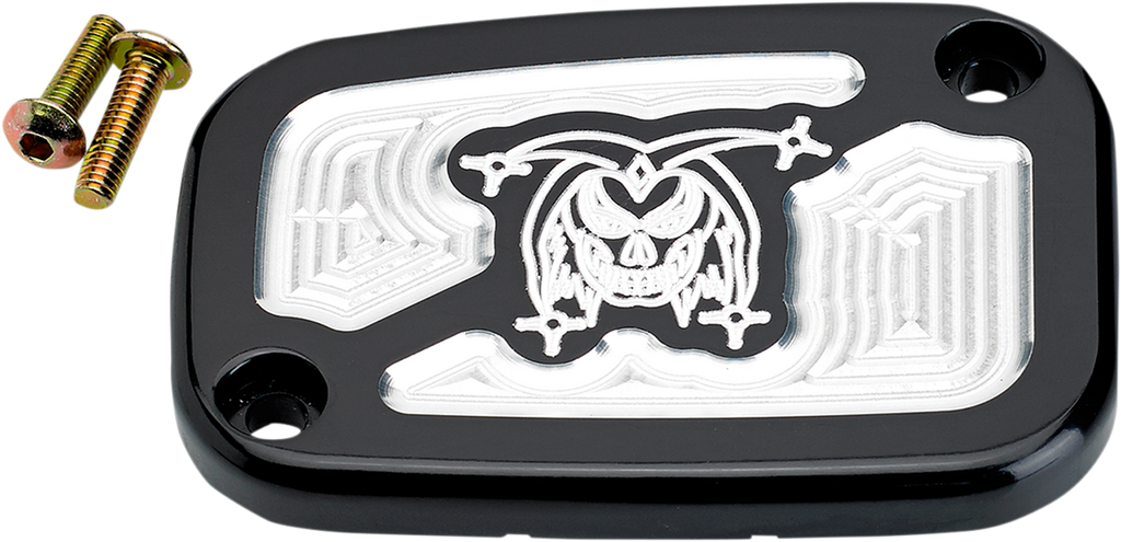 Front Brake Master Cylinder Cover - Joker Logo - Black