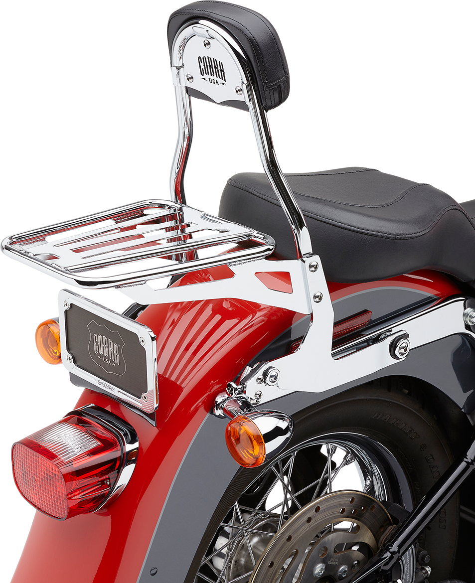 Backrest Kit - 11" - Chrome - Softail